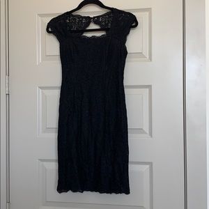 Adrianna Papell Black Lace Dress